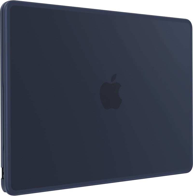 BlueSwan Anti-Cracking Hard Shell Case Compatible with MacBook Air 13 inch M4 M3 M2 2026 2025-2022 A3240 A3113 A2681, Drop Protection Soft TPU Bumper PC Base for Air 13.6 inch, Frosted Midnight - Image 1